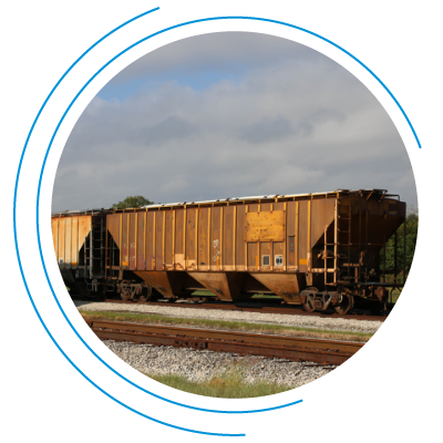 Cargo train moves through the Florida landscape Cargo train moves through the Florida landscape
