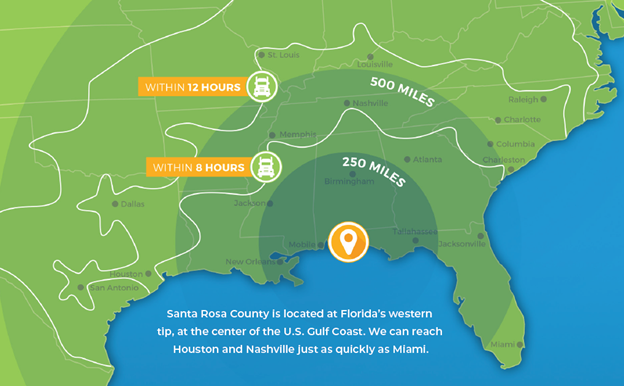 northwest florida industrial map image