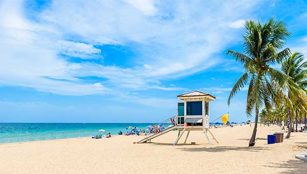 Lifeguard Tower on a Florida beach.