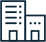 Large and small building icon